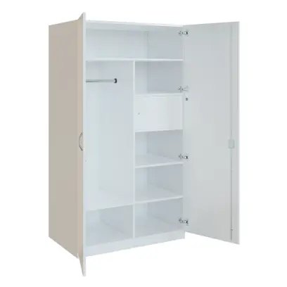 Q 26-100 skříň šatní, 2-dvéřová, 1000x600x1800mm, bílá